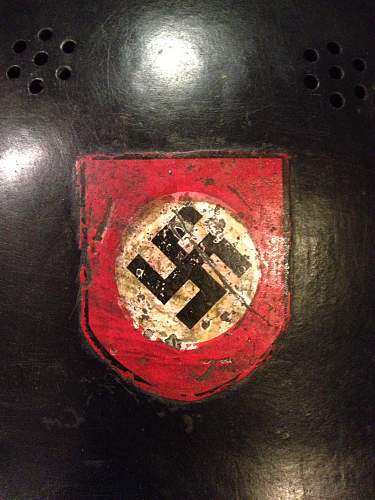 Help with a german police parade helmet....i think