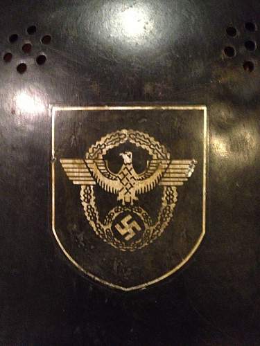 Help with a german police parade helmet....i think