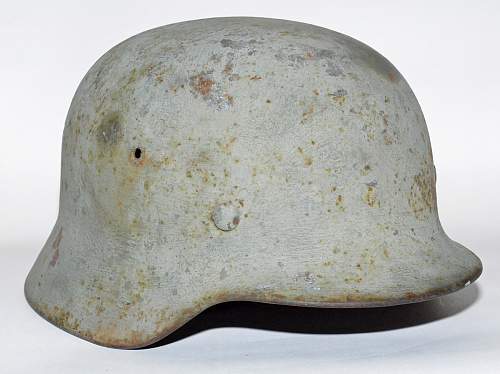 ET66 M40 Heer Coastal Artillery Helmet fromHKB 33/ 977 Rossland, Norway