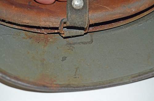 ET66 M40 Heer Coastal Artillery Helmet fromHKB 33/ 977 Rossland, Norway