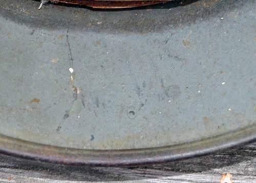 ET66 M40 Heer Coastal Artillery Helmet fromHKB 33/ 977 Rossland, Norway