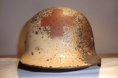 German medics helmet.