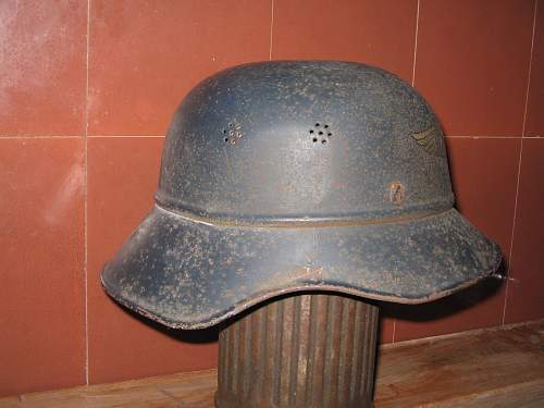 Luftschutz helmet - 3-piece gladiator style