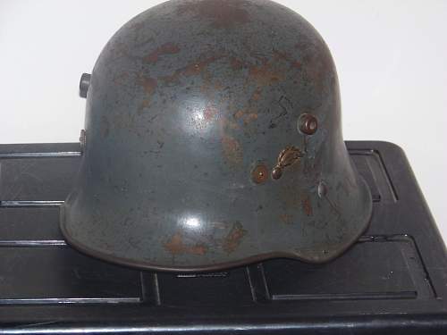 M17 Austrian rural gendarmerie helmet.