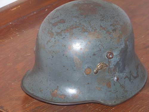 M17 Austrian rural gendarmerie helmet.