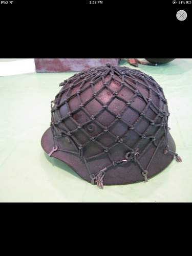 Ww2 german helmet net?