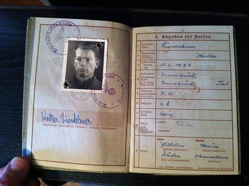 M-1935 With Soldier ID book