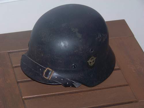 M40 beaded DD police helmet new addition to the collection