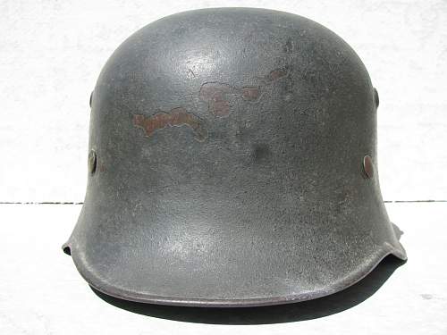 Combat Worn Medium Weight M34 Edelstahl Helmet