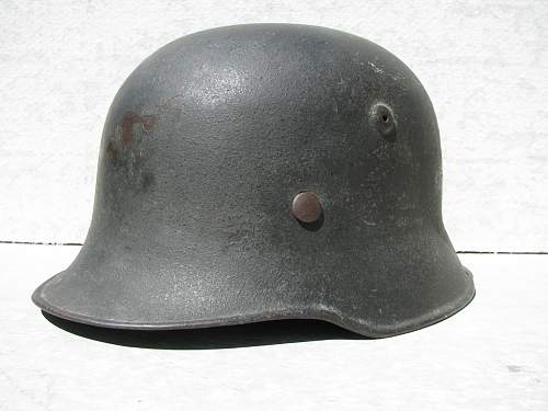 Combat Worn Medium Weight M34 Edelstahl Helmet