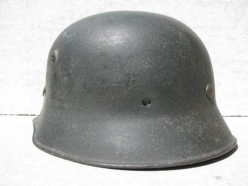 Combat Worn Medium Weight M34 Edelstahl Helmet