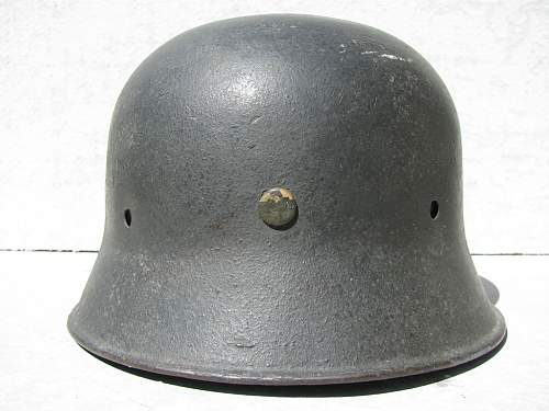 Combat Worn Medium Weight M34 Edelstahl Helmet