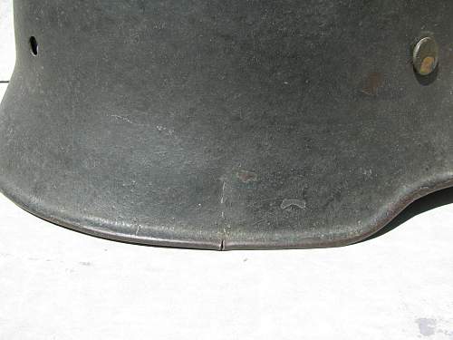 Combat Worn Medium Weight M34 Edelstahl Helmet