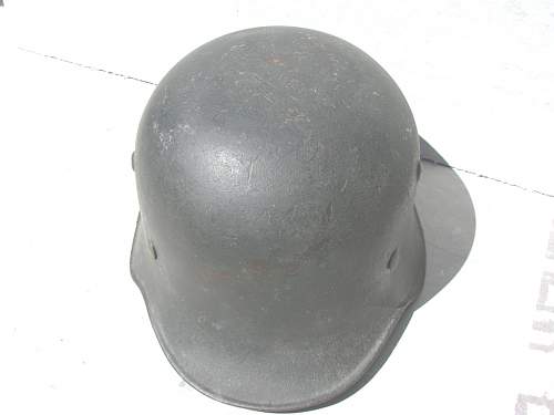 Combat Worn Medium Weight M34 Edelstahl Helmet