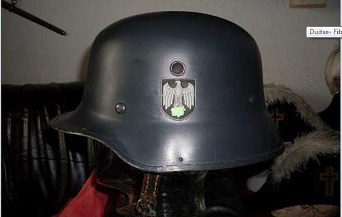 German M35 double decal officer's helmet for sale