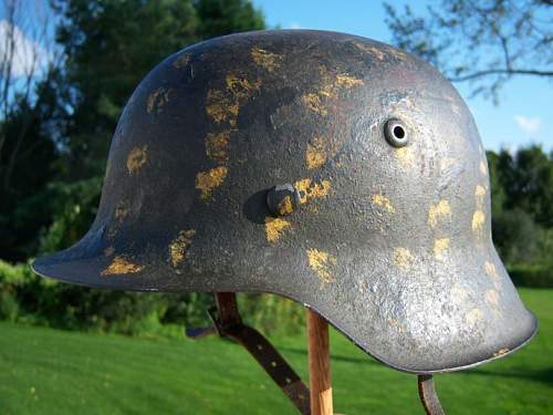 Camo/field painted helmet added to collection