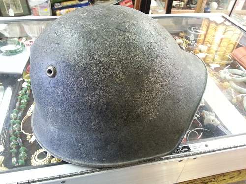 Maybe a German helmet?