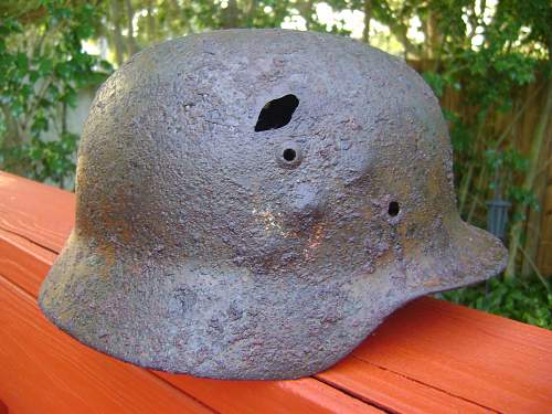 Battle damaged helmets