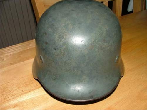 Single decal Luftwaffe helmet- genuine?