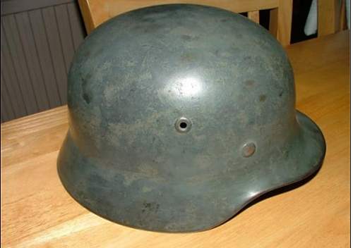 Single decal Luftwaffe helmet- genuine?