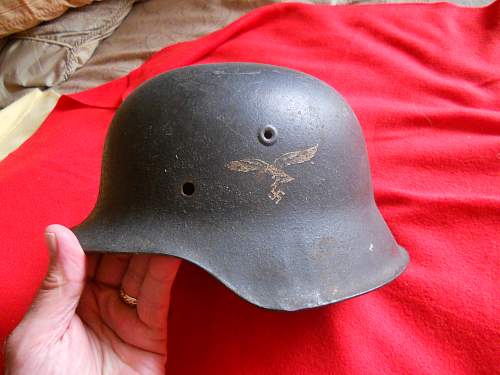 My Luftwaffe M42 single decal helmet