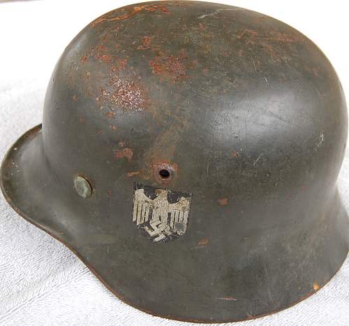 2nd Helmet! M35 Heer DD Battle damage