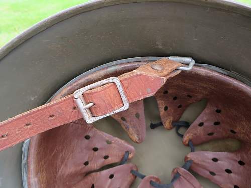 My first German helmet with a liner..... from 42 years ago.