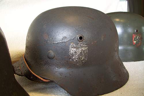 M 35 helmet re-issue with ED Strache decal
