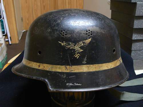 M34 Luftwaffe Fire Brigade helmet, DD Re-issue DD