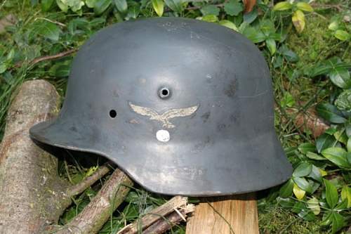 2 german helmets for revieuw