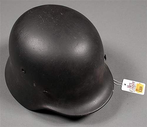 Black Painted helmet
