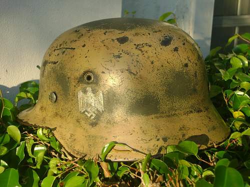 Black Painted helmet