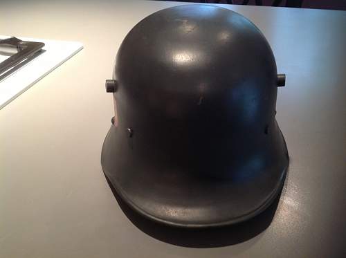 Mid-1930s Berndorfer Schutzpolizei Transitional Helmet