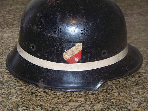 M34 crash crew/ luftwaffe fire brigade  helmet