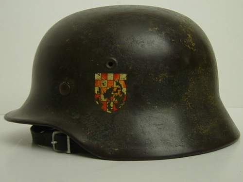 Croatian Einsatzstaffel der Deutsche Mannschaft M40 helmet