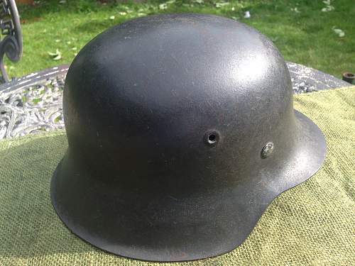 Two Luftwaffe helmets