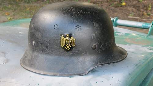 Kriegsmarine police helmet?