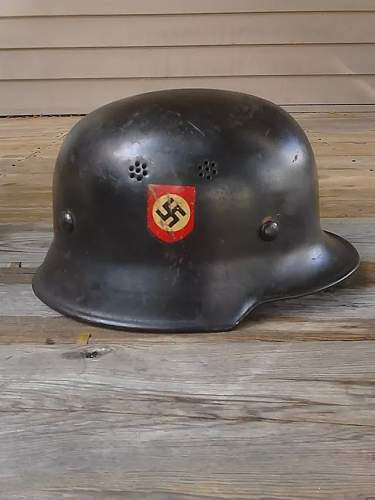 German m34 police helmet, real or fake