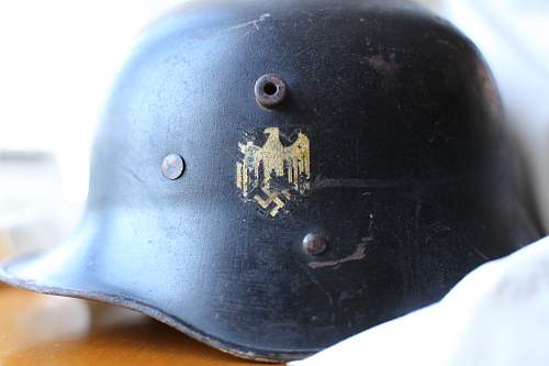 Transitional German Austrian Helmet DD Heer