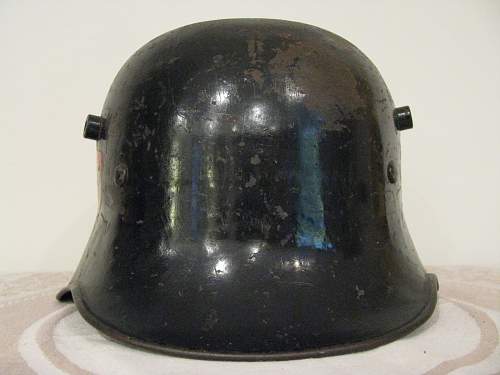 Black Double Decal Fire Police Helmet - Commercial &quot;extreme&quot; Droop Bill Shell