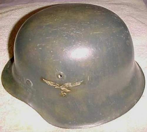 Opinions on this single decal Luftwaffe helmet?