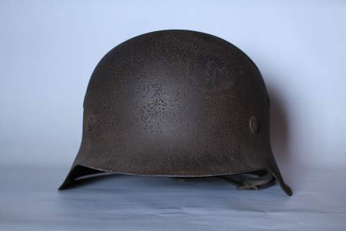 M1942 named Hauptfeldwebel helmet