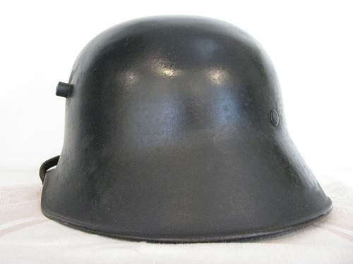 No Decal Black Droop Bill Helmet - Complete