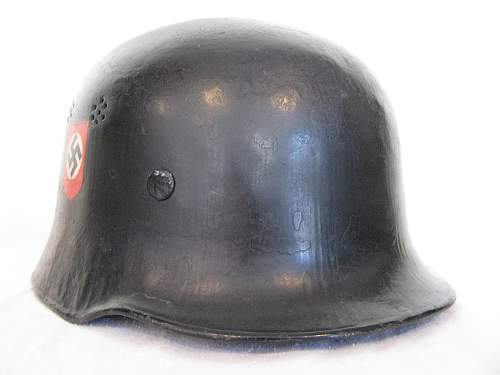 M34 Double Decal Fire Police Helmet - Austrian Police Decals