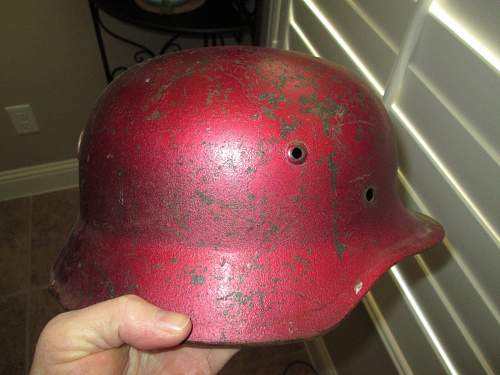 Helmet named to a officer and field post