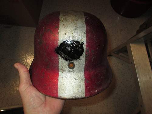 Helmet named to a officer and field post