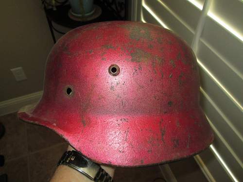 Helmet named to a officer and field post