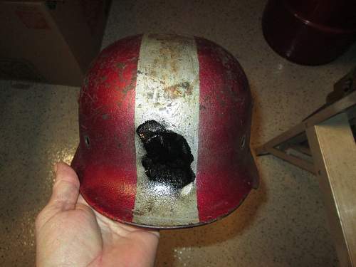 Helmet named to a officer and field post