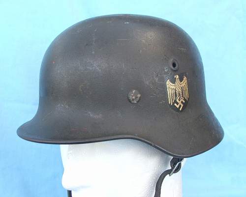 Heer Q64 single decal M40 helmet