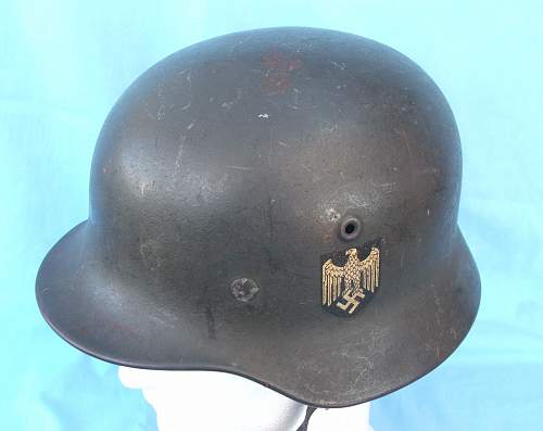 Heer Q64 single decal M40 helmet